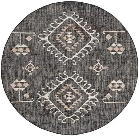 Vista 31 de SAFAVIEH Kilim Collection - Alfombra decorativa de 2 x 3 pies, color negro y marfil, yute de tejido plano hecho a mano, ideal para zonas de alto