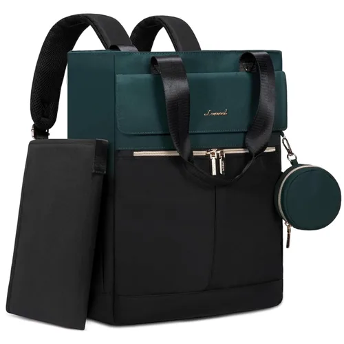 Vista 11 de LOVEVOOK Mochila para pañales con bolsillos aislados, bolsa de bebé para niñas y niños con cambiador, bolsa de pañales grande con funda para Negro