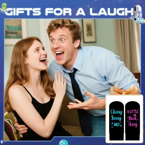 Vista 5 de Regalos de carreras HAPPYPOP para hombres - Regalos de lucha libre, fútbol, pesca, calcetines divertidos para él