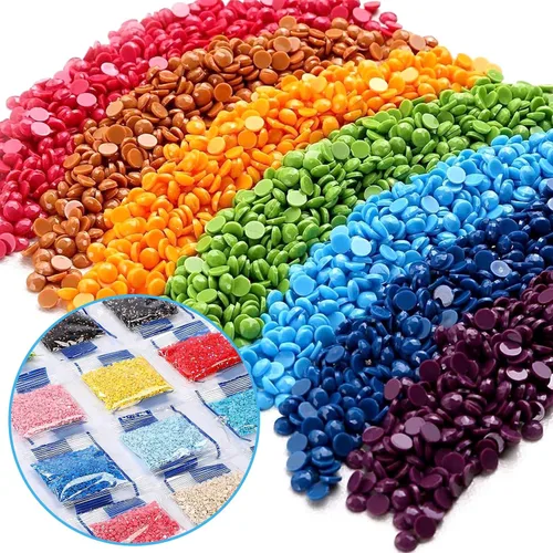 Vista 3 de Reofrey Kits de arte de diamantes de bricolaje para adultos, Navidad, Papá Noel, kit de pintura de diamantes de imitación redondos para adultos