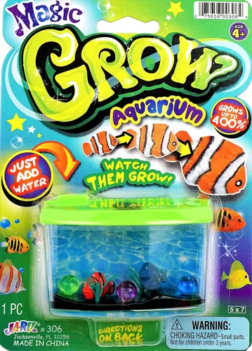Vista 6 de JA-RU Magic Grow-Acuario - Juego de juguetes de crecimiento de peces (1 unidad) Juguetes de expansión de agua Animales que crecen en agua Juguetes