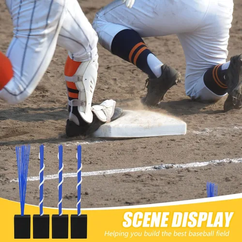 Vista 7 de Deekin 4 piezas de tapones de base de anclaje, equipo de mantenimiento de campo de béisbol, accesorios de béisbol para campo de béisbol