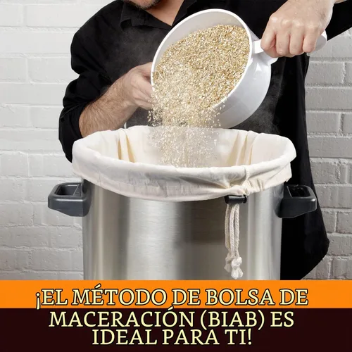 Vista 6 de Bolsa de preparación, 26 x 22 pulgadas, paquete de 2, bolsa 100% de algodón sin blanquear para elaboración casera, bolsa de gasa fina