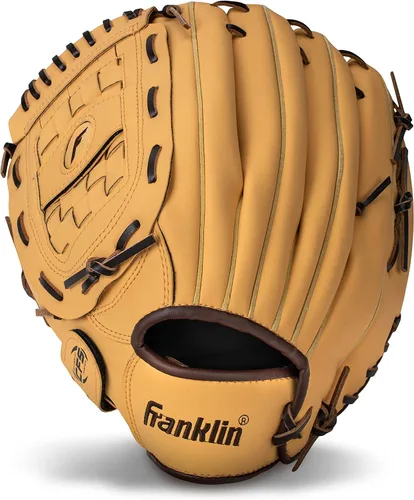 Vista 50 de Franklin Sports Field Master Baseball + Softball Glove - Field Master Adult + Youth Baseball + Softball Mitt - Men's + Women's Gloves - Right Hand