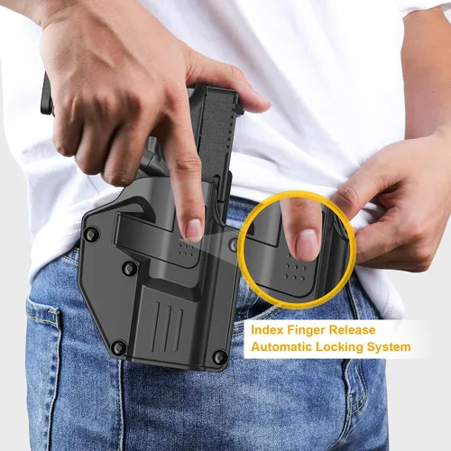 Vista 6 de Funda universal para Taurus Tx22 (clip para cinturón)
