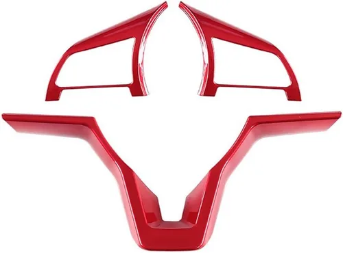 Vista 4 de MAXDOOL Cubierta de Volante de Fibra de Carbono Marco de Adorno con Lentejuelas para Nissan Rogue Altima Sentra Kicks LEAF Versa Accesorios