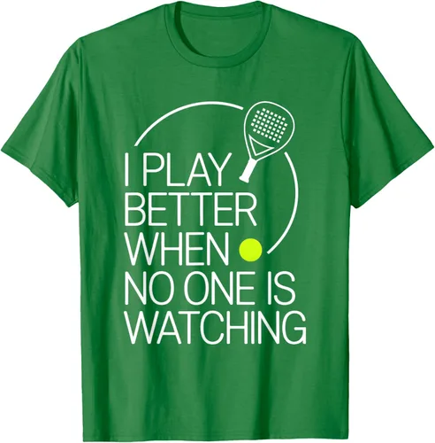 Vista 59 de Camiseta de tenis de pádel I Play Better When No One is Watching