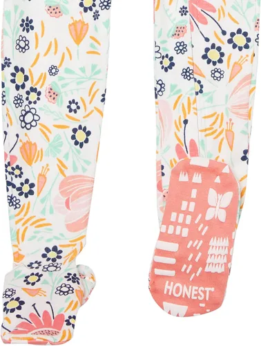 Vista 3 de HonestBaby Pijama de algodón orgánico con pies ajustados para bebé