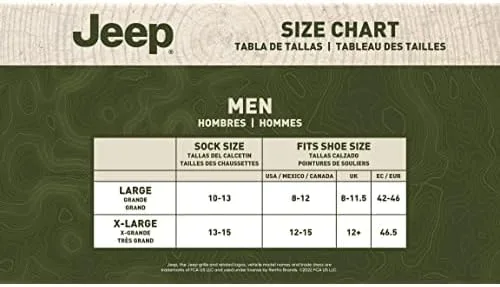Vista 4 de Jeep Paquete de 3 pares de calcetines de algodón clásicos para hombre absorben la humedad comodidad acolchada