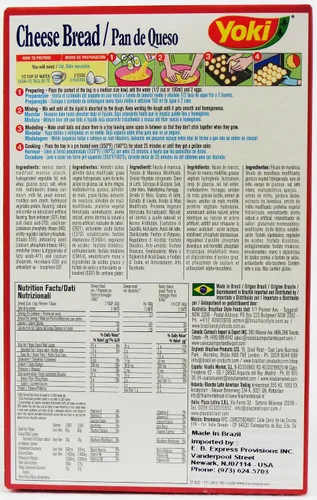 Vista 4 de Mezcla de Pan de Queso - Mistura para Pão de Queijo - Yoki - 8.80 oz (250g) - SIN GLUTEN - (PACK DE 12)
