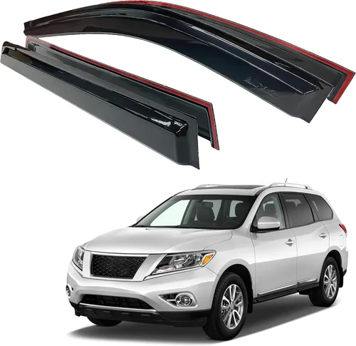 Vista 23 de AUXKO Protectores de lluvia para BMW X3 2018-2024 2025, 4 piezas de accesorios para viseras de ventilación de ventana, protector de lluvia con cinta