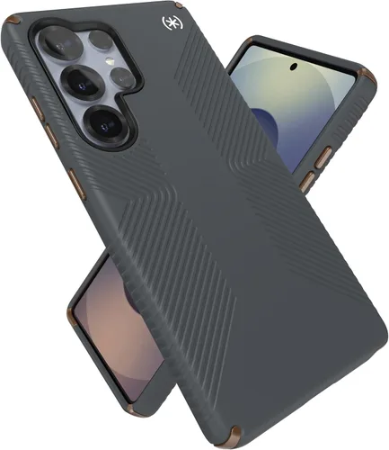 Vista 9 de Speck Funda para Samsung Galaxy S25 Plus, protección contra caídas de 13 pies, agarre antideslizante, funda para Samsung S25 Plus, bisel elevado