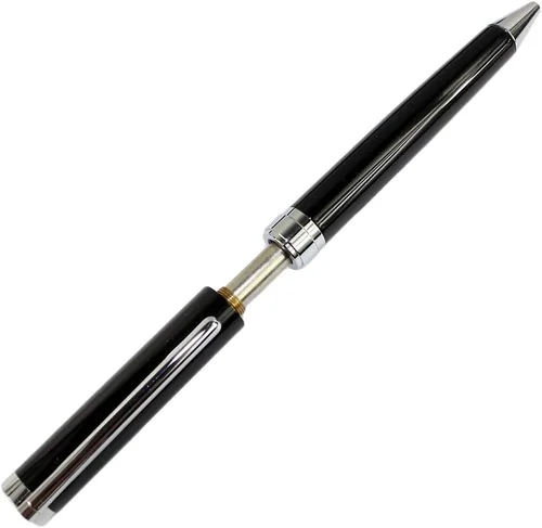 Vista 3 de Gullor 056 bolígrafo con clip plateado - negro