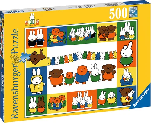 Vista 3 de Ravensburger Puzzle Miffy Portraits - Rompecabezas - 500 Piezas