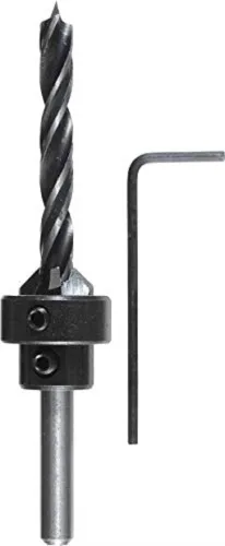 Vista 6 de kwb Broca espiral de madera de 9.8 ft m con avellanador y tope de profundidad, acero ajustable del CV