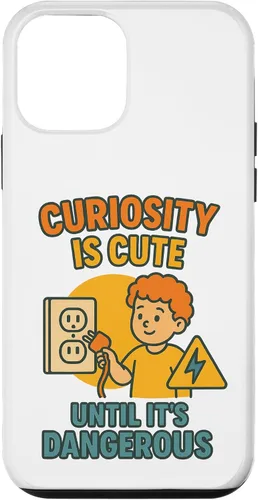 Vista 16 de Curiousity is Cute Workplace & Home Safety Awareness Gift Case for iPhone 16