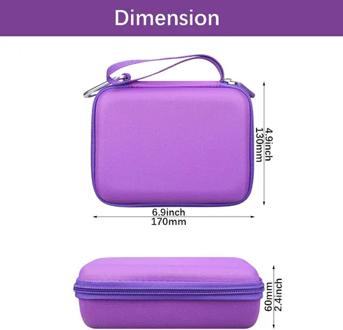 Vista 5 de Estuche rígido de EVA compatible con altavoz Bluetooth portátil JBL Clip 5