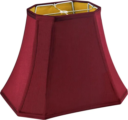 Vista 11 de GO&SO Pantalla de lámpara de esquina de corte cuadrado, 8x14x11 pulgadas, pantalla mediana para lámpara de mesa beige, tela natural hecha a mano