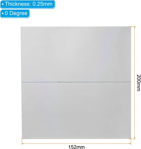 Vista 2 de PATIKIL Hojas de película polarizada de 9.7 pulgadas, paquete de 2 filtros polarizadores lineales adhesivos para pantalla, fotografía, iluminación