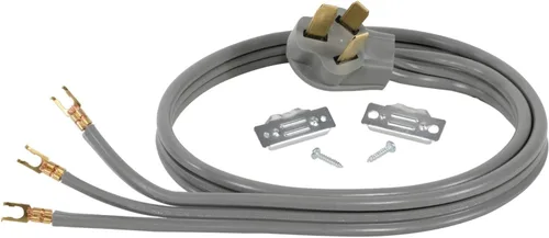 Vista 2 de Certified Appliance Accessories Cable de alimentación para electrodomésticos de 40 amperios, cable de rango de 3 puntas, 3 cables con conectores