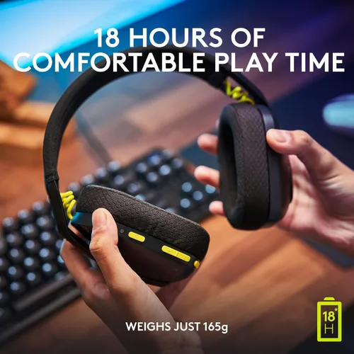 Vista 6 de Logitech G 435 Lightspeed & Bluetooth - Auriculares inalámbricos para juegos, ligeros sobre la oreja, micrófonos integrados, batería de 18 horas