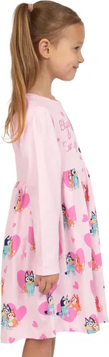 Vista 4 de Bluey Vestidos de invierno para niñas Vestido de bingo Manga larga