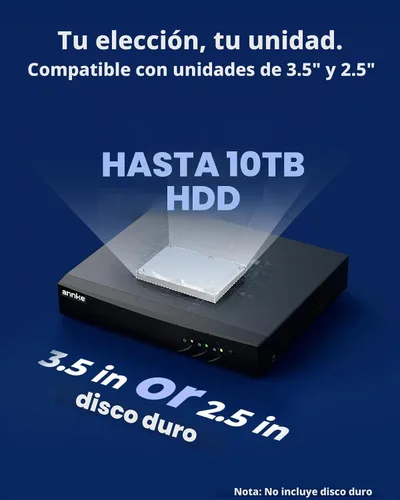 Vista 7 de ANNKE Sistema de cámara de seguridad con cable analógico de audio bidireccional de 8 canales 3K, sin HDD