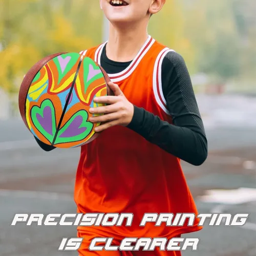 Vista 3 de Baloncesto con foto personalizada, pelota de fútbol urbano de piel sintética personalizada, tamaño oficial 7 y 5, para interiores y exteriores