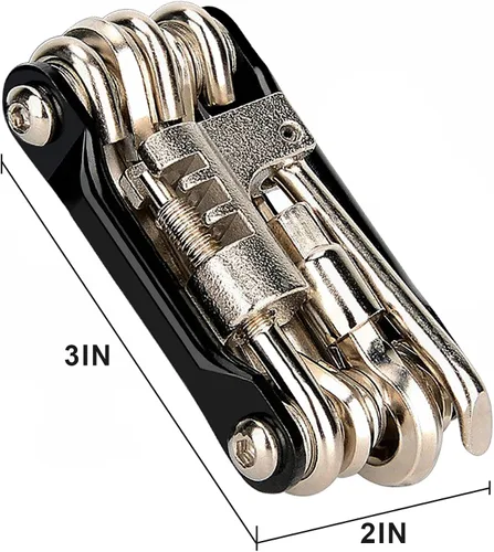 Vista 12 de WIWUE GUO - Herramienta de cadena para bicicleta, kit multiherramienta para bicicleta