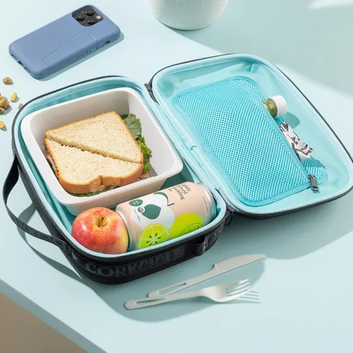Vista 6 de Corkcicle Lunchpod - Bolsa de almuerzo aislada, neopreno negro
