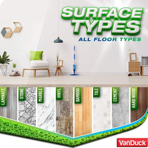 Vista 5 de VanDuck Almohadillas de limpieza de microfibra compatibles con trapeadores Bona de 18 pulgadas (paquete de 3) Almohadillas de limpieza de pisos