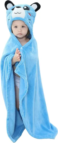 Vista 15 de Manta Vestible con Capucha para Niños Pequeños Toallas con Capucha Suave y Acogedora Manta Vestible con Capucha para Niños y Niñas