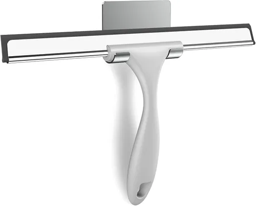 Vista 12 de SetSail Escobilla de goma para puerta de cristal de ducha, 10 pulgadas Blanco