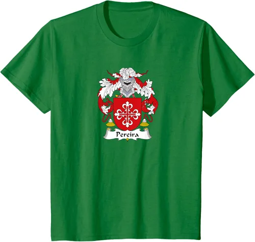 Vista 3 de Escudo de armas Pereira - Camiseta con escudo familiar, Negro