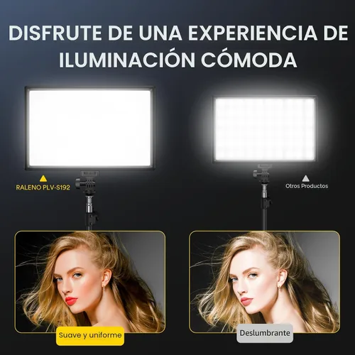 Vista 3 de RALENO Panel de luz suave de video LED de 13 pulgadas con soporte