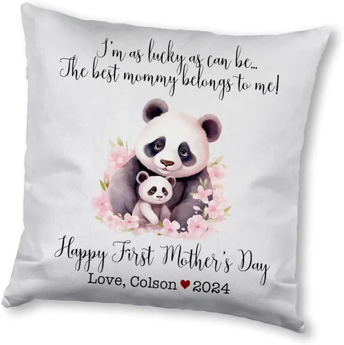 Vista 7 de Generic Panda, funda de almohada personalizada para el primer día de la madre, funda de almohada personalizada para el día de la madre, regalo
