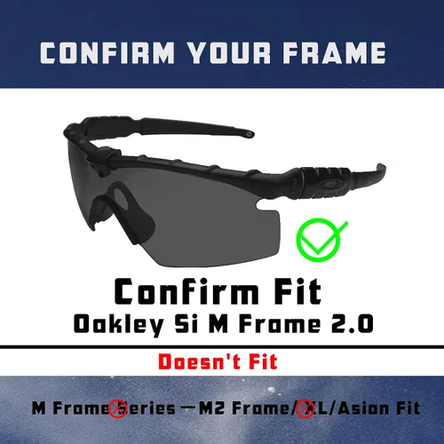 Vista 7 de Si Ballistic M Frame 2.0 Lentes y kits de goma de repuesto para gafas de sol polarizadas Oakley