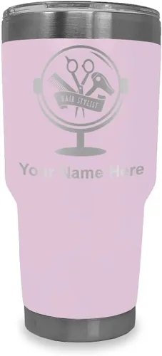 Vista 16 de LaserGram Taza de 20 onzas con aislamiento al vacío, para estilista de cabello, con grabado personalizado incluido (negro) Engraved Gift for Hair