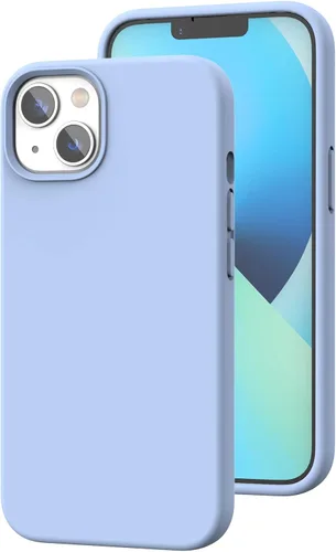 Vista 169 de Funda de silicona líquida compatible con iPhone 12 Pro Max 6.7 pulgadas, funda de gel de protección completa con forro de microfibra, funda