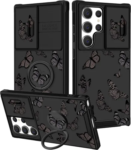 Vista 227 de Funermei para Samsung Galaxy Z Flip 4 Funda - Funda de Teléfono Bonita para Mujeres y Niñas con Mariposas Bonita Estética Femenina Diseño