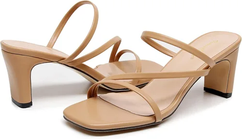 Vista 5 de VenusCelia Sandalias de tacón Funky para mujer