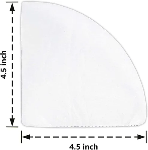 Vista 2 de 50 conos de filtro de 4.5" Filtros de aceite para freidora Filtro de aceite no tejido Cono de filtro de grasa Conos de filtro de aceite Mejor