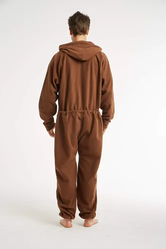 Vista 4 de XMASCOMING Pijama enterizo de una pieza para mujer y hombre con capucha y forro polar