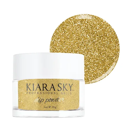 Vista 8 de Kiara Sky Polvo de inmersión tonos dorados 1 oz, boleto de primera clase