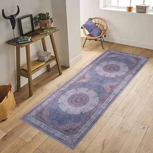 Vista 177 de GLN Rugs Traditional Collection - Alfombra de felpilla lavable a máquina, tradicional lavable, antideslizante, alfombra de felpilla de pelo corto