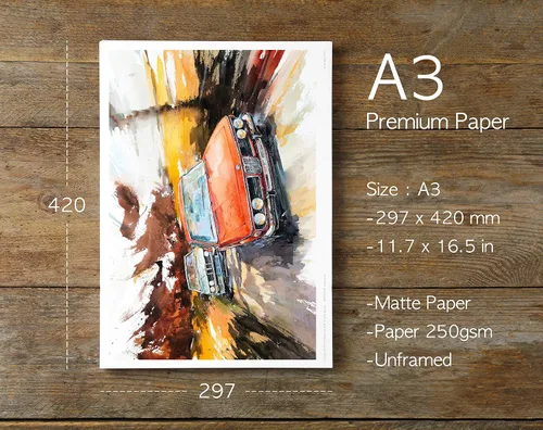 Vista 6 de MINSEOK Carteles de acuarela para decoración de habitación – Imágenes de alta calidad A3 con impresión antigua, regalo perfecto para pared