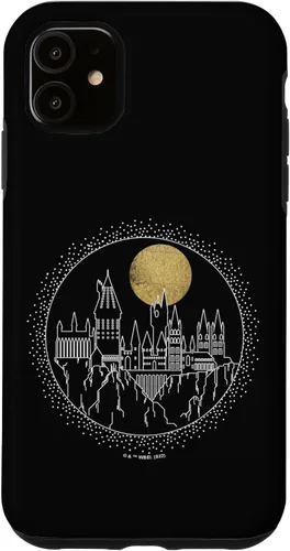 Vista 8 de Funda para iPhone 15 Pro Harry Potter Hogwarts Line Art