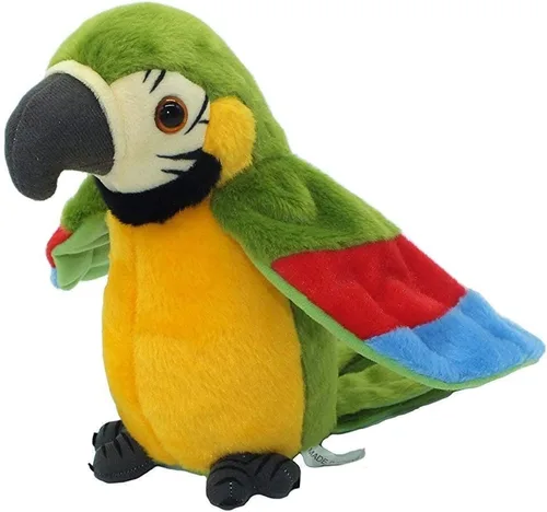 Vista 4 de Loro parlante sin importar lo que digas, repetirá lo que digas, divertido aprendizaje buen ayudante te trae felicidad. Juguetes de loro. Loro