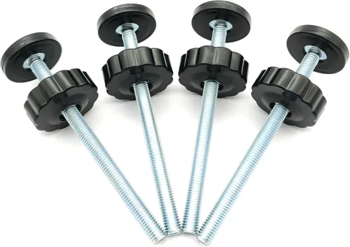 Vista 5 de Extensión extensor de puerta para bebé (0.315 in, negro, paquete de 4)
