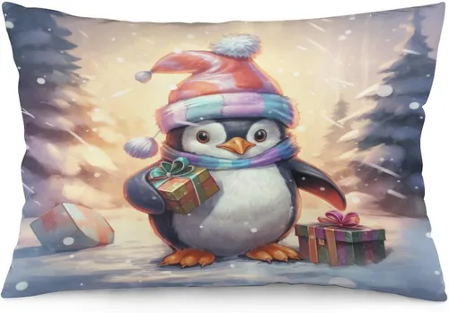 Vista 10 de Fundas de almohada de primavera con bonitos muñecos de nieve, fundas de almohada rústicas para vacaciones, funda de almohada tamaño Queen
